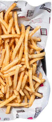 A plate of fries